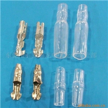 供应∮3.5、∮4、∮4.5子弹头公母长短端子,护套,接线压线端子