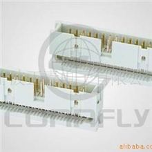 供应2.54IDC压线式简易牛角Boxheader连接器