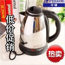 厂价直销正品半球1.8L不锈钢电热水壶杯内置加热不锈钢热水杯批F