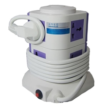 【企业集采】立式接线板3米电源插座变形排插拖线板带过载保护