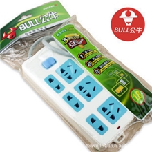公牛插座GN-4021.8米6位新国标接线板公牛插线板公牛插排