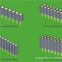 2.54mm圆孔排母单/双排塑高=4.2/7.0