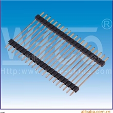 供应2.0mm单排针,双塑,180度