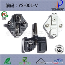 YS-001AA法国头VDE插头烟斗插头电源线欧式德国欧洲插头