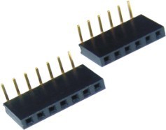 深圳连接器厂家厂家直销FH2.54mm/2.0/1.27间距排母6-64P90度