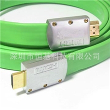 厂家生产HDMI扁平线带金属壳2m