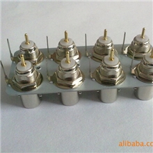 BNC2*4180度连接器，BNC2*4直插底座