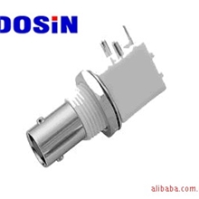 BNC白胶90度连接器，BNC接头，BNC视频接头