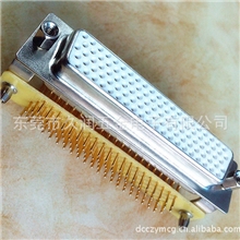 HDR104PIN弯脚插板母头D-SUB连接器车针串口104P接插件