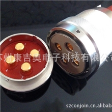 4芯大电流圆形连接器，单芯承受150A，Y50圆形系列连接器