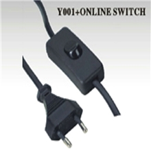 F厂家供应插头电源线.AC电源线开关电源线带开关插头电源线