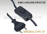 生产厂家供应欧标电源线Y001插头带开关电源线