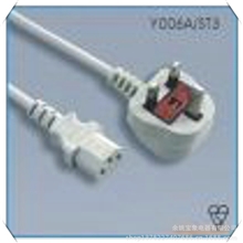 供应英式电源线BS插头电源线UK电源线