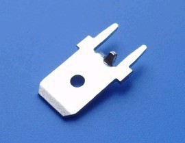 厂家直销6.3定位插防倒插片PC板焊接插片四只脚焊板插片