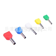 厂家供应销售冷压端头接线端子双线管型预绝缘点头TE7510