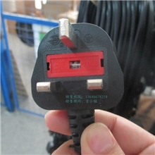 优惠供应3A5A13A注塑一体式不可拆带保险BS英国电源线