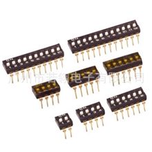 IC拨码开关，黑色2-12P直插开关广州若翎电子