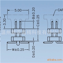厂家直销2.00mm插针，牛角。排针