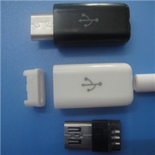 厂家直销手机插头MICRO5P带外壳