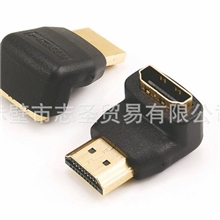 厂家批发HDMI公/母直角转接头ZLX-11-P-019B