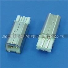 USBB公短体BM焊线一体式B公连接器