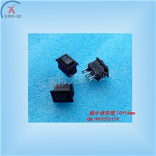 供应船型开关3档23脚10*15mm迷你型翘板开关电子按钮开关