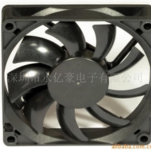 散热风扇12V70*70*10直流散热风扇方框九叶