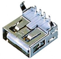 供应a母90度，USB母座，usb插座，AF90度A母90度平口，无卷边