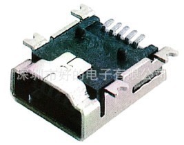 长期供应usb母座miniusb插座usbmini-5P贴片迷你usb母座