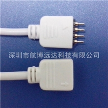 【厂家直销】RGB控制器连接线LED公母连接线灯条4P连接线