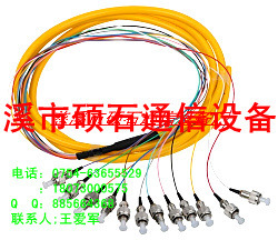 硕石供应FC12芯束状尾纤12芯FC束状尾纤厂家批发