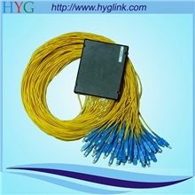 厂家供应光纤分路器1分64PLC微分光纤分路器