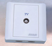 杰士美/杰和兴单孔有线电视面板单孔终端用户盒2123K