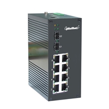 工业级2光8电交换机（支持环网自愈）