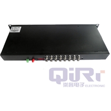 16路数字监控视频光端机1路反向485数据16V1D防雷型专业厂家批发