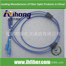 厂家直销双芯蓝色软铠装跳线（防鼠咬）