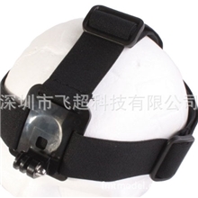 国产GOPRO配件B款头带，简易防滑胶经济款（不带纹）黑色F05670