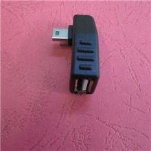 90度右弯头车载MINIusb转母口超小转接头T型USB头一体设计