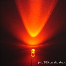 厂家直销LED-F5MM白发超高红（鼠标专用）圆头LED发光二极管