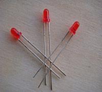 特价直销F3MM红发红灯短脚圆头LED发光二极管灯珠