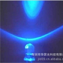 【华霁】供应F5圆头白发紫LED发光二极管5mm透明聚光