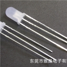 专业生产&phi;5mm蓝翠绿双色高亮LED发光二极管(进口方片生产)