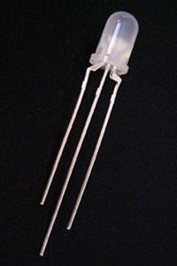 专业生产&phi;5mm黄蓝双色高亮LED发光二极管(进口方片生产)