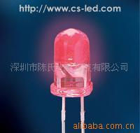 供应圆头有帽沿红光LED