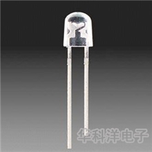 批发插件LED3mm白发红红灯红色LED发光二极管F3短脚