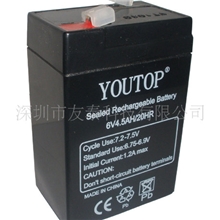厂家批发铅酸蓄电池6V4.5AH,可用电子称,免维护蓄电池,支持混批
