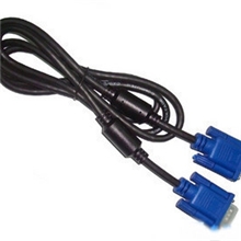 1.5米VGA线3+515针公对公屏蔽磁环蓝头电脑连接线配件批发