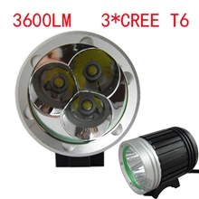 批发大功率t6自行车灯3颗T6自行车灯3600LM超高亮自行车灯