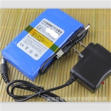 大容量12V6800毫安聚合物锂电池充电电池组LED电源LED应急电源