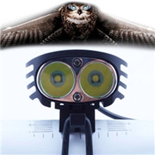 2013新款骑行专用双T6自行车灯强光2000流明骑行灯